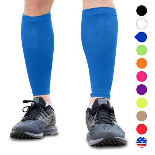 Copper Calf Leg Knee Support Brace Compression Sleeve Sock Varicose Veins  Relief
